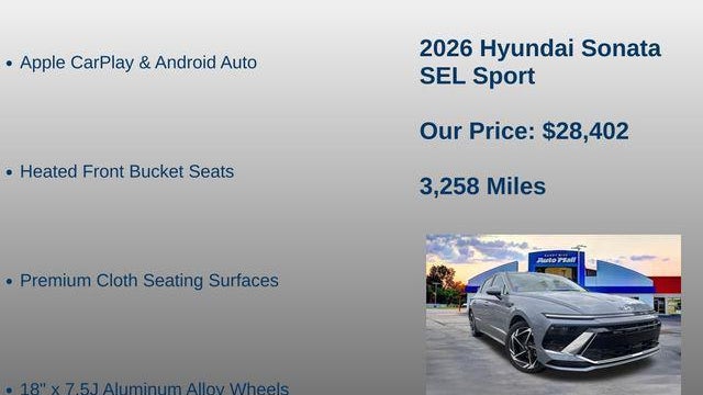 2026 Hyundai SONATA SEL Sport