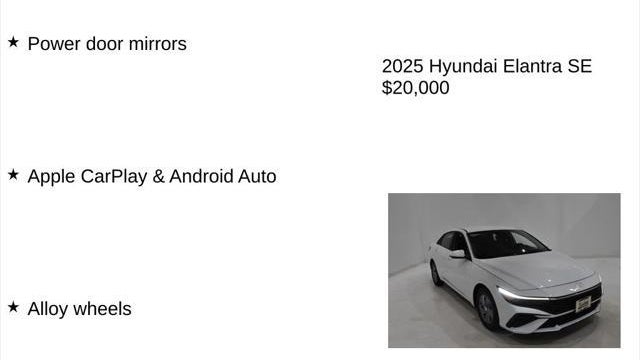 2025 Hyundai ELANTRA SE