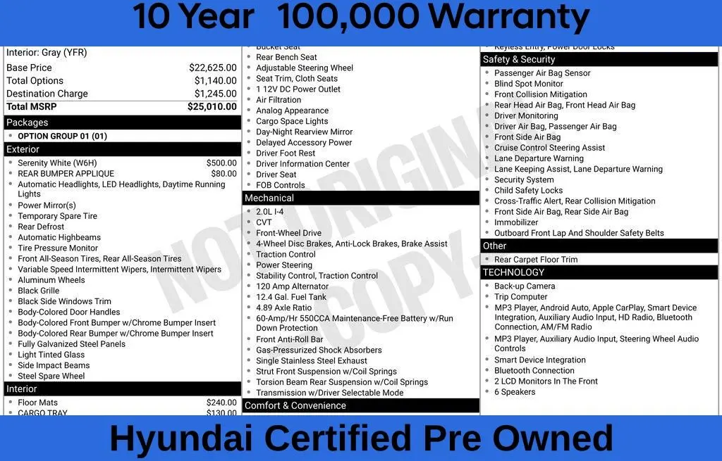 2026 Hyundai Elantra - $21,700