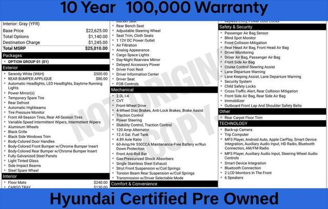 2026 Hyundai Elantra - $22,500