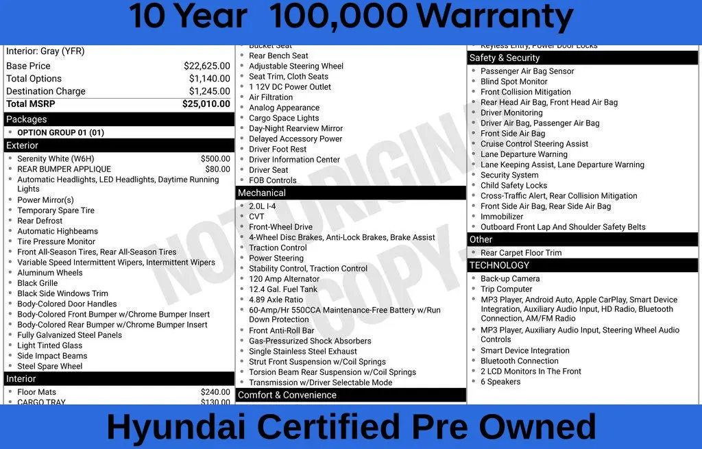 2026 Hyundai Elantra - $21,700