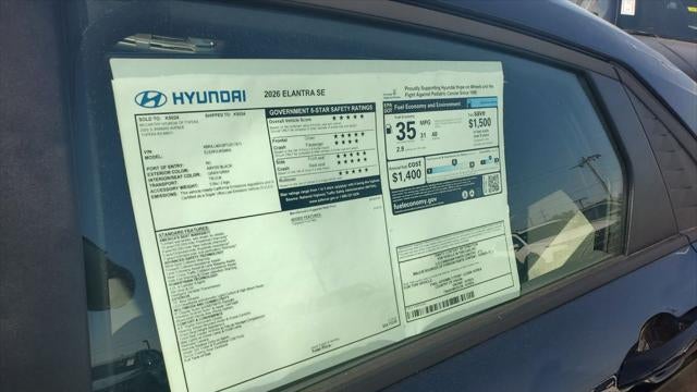 2026 Hyundai ELANTRA SE