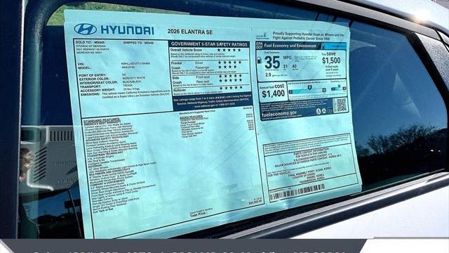 2026 Hyundai ELANTRA SE