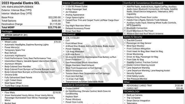 2023 Hyundai ELANTRA SEL