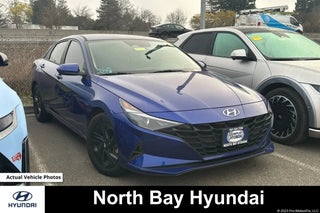 2022 Hyundai ELANTRA Hybrid with Intense Blue Exterior