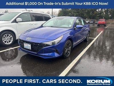 Photo of a 2023 Hyundai Elantra Hybrid Blue 4DR Sedan for sale
