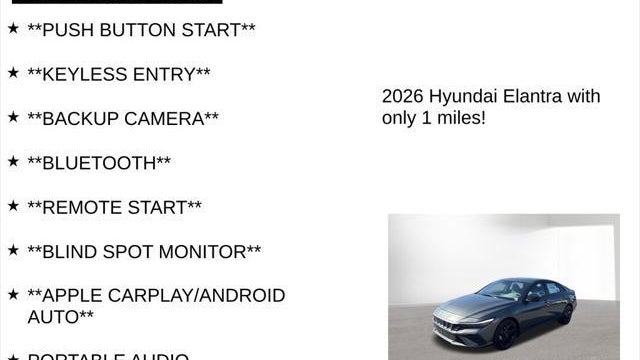 2026 Hyundai ELANTRA SEL Sport