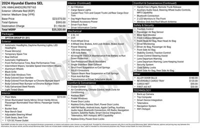 2024 Hyundai Elantra SEL 4DR Sedan