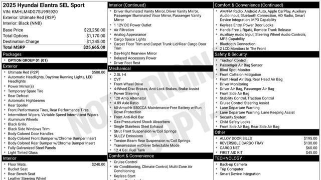 2025 Hyundai ELANTRA SEL Sport