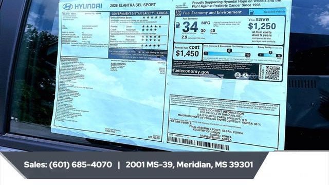 2026 Hyundai ELANTRA SEL Sport