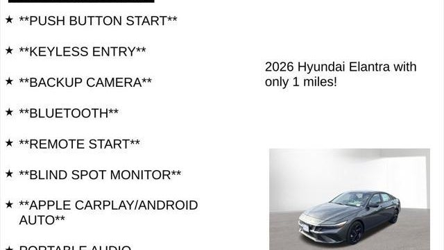 2026 Hyundai ELANTRA SEL Sport
