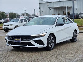 2025 Hyundai ELANTRA Hybrid with Serenity White Exterior