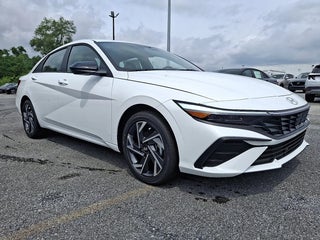 2025 Hyundai ELANTRA Hybrid with Serenity White Exterior