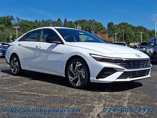 2025 Hyundai ELANTRA Hybrid with Serenity White Exterior