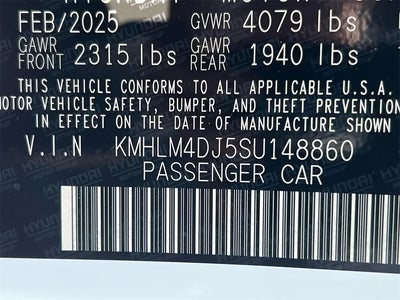 Photo of a 2025 Hyundai Elantra Hybrid SEL Sport 4DR Sedan for sale