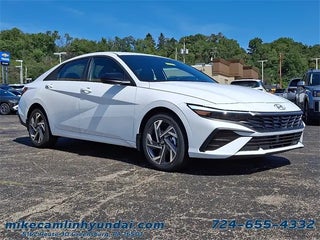 2025 Hyundai ELANTRA Hybrid with Serenity White Exterior
