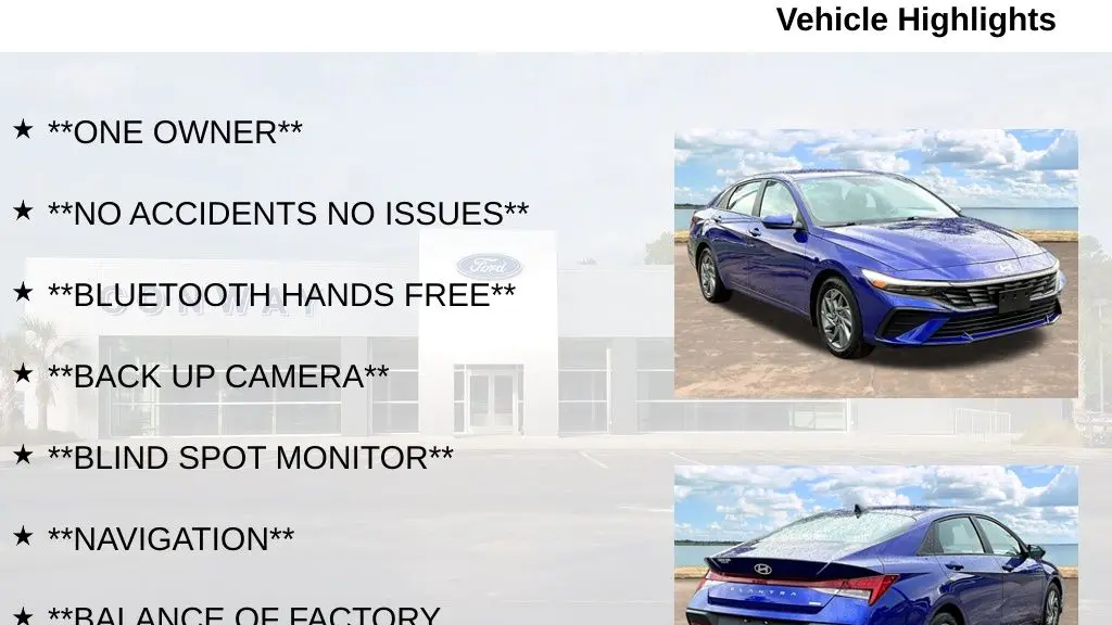 2024 Hyundai ELANTRA Hybrid Blue