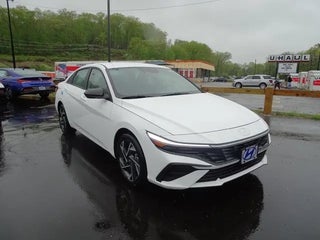 2025 Hyundai ELANTRA Hybrid with Serenity White Exterior