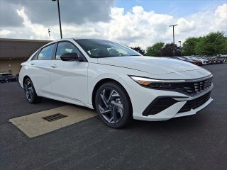 2025 Hyundai ELANTRA Hybrid with Serenity White Exterior
