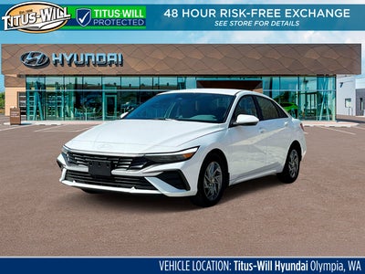 Photo of a 2024 Hyundai Elantra Hybrid Blue 4DR Sedan for sale