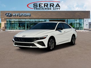 2025 Hyundai ELANTRA Hybrid with Serenity White Exterior