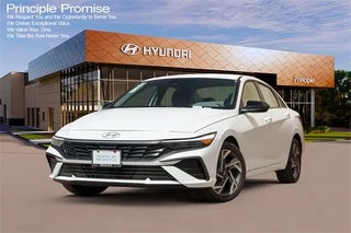 2025 Hyundai ELANTRA Hybrid with Serenity White Exterior