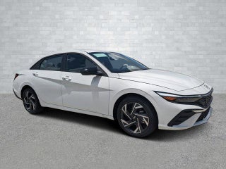 2025 Hyundai ELANTRA Hybrid with Serenity White Exterior