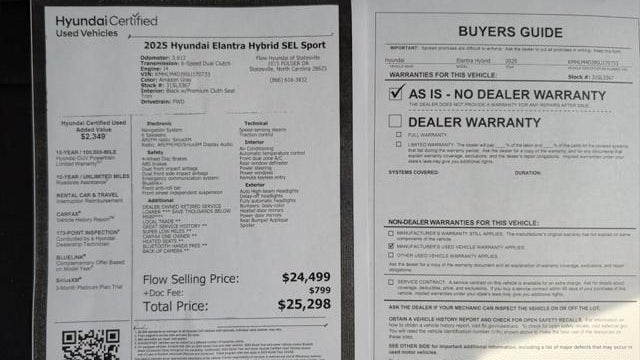 2025 Hyundai ELANTRA Hybrid SEL Sport