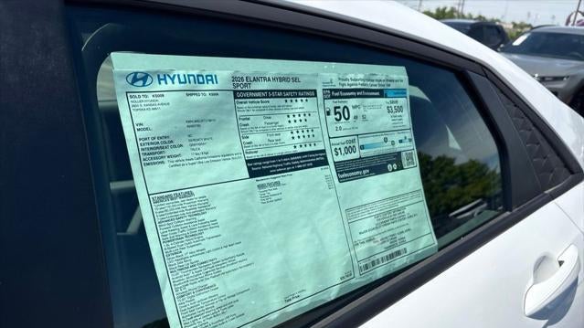 2026 Hyundai ELANTRA Hybrid SEL Sport