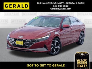 2023 Hyundai ELANTRA Hybrid with Scarlet Red Pearl Exterior