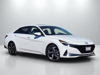 2023 Hyundai ELANTRA Hybrid with Lunar White Exterior