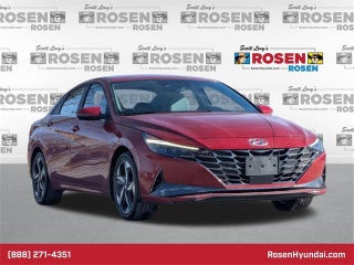 2023 Hyundai ELANTRA Hybrid with Scarlet Red Pearl Exterior