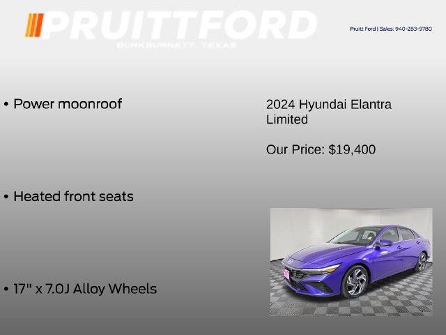 2024 Hyundai Elantra - $18,800
