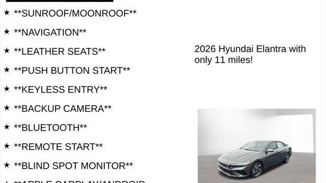 2026 Hyundai ELANTRA Limited