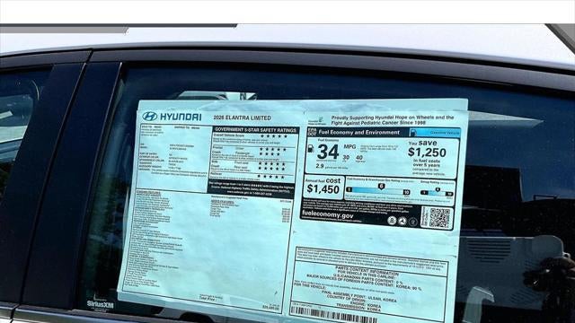 2026 Hyundai ELANTRA Limited