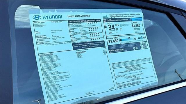 2026 Hyundai ELANTRA Limited