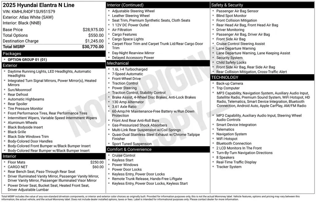 2025 Hyundai Elantra - $24,988
