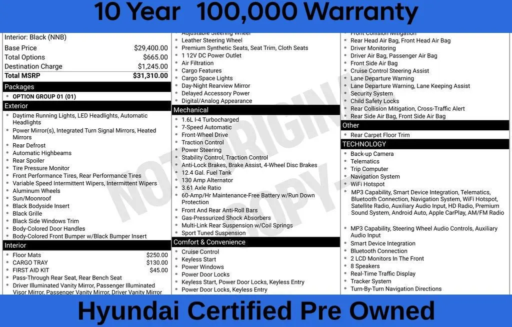 2026 Hyundai Elantra - $27,500