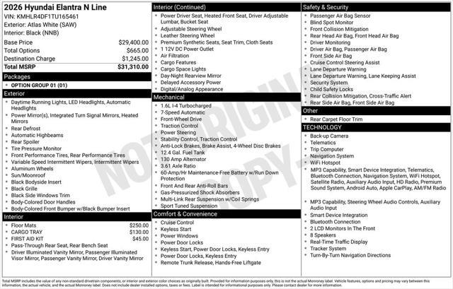 2026 Hyundai Elantra - $27,500