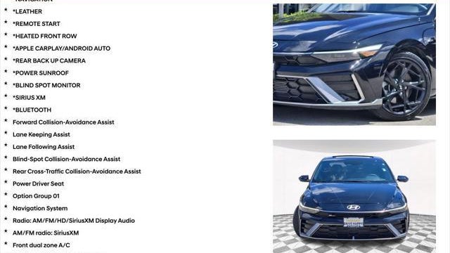 2025 Hyundai ELANTRA N Line
