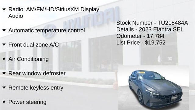 2023 Hyundai ELANTRA SEL