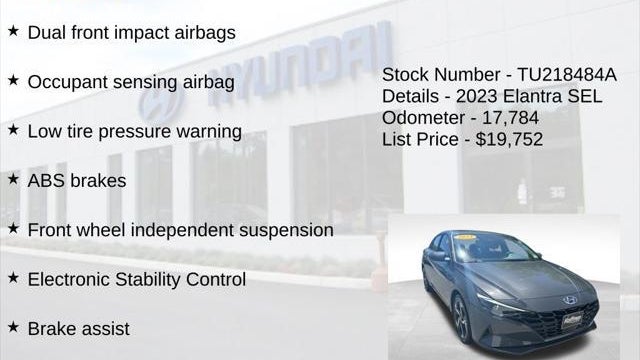 2023 Hyundai ELANTRA SEL