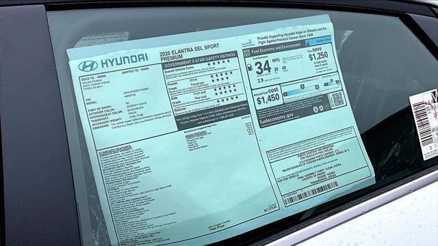 2026 Hyundai ELANTRA SEL Sport Premium