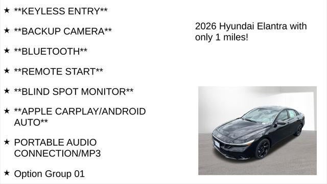 2026 Hyundai ELANTRA SEL Sport Premium