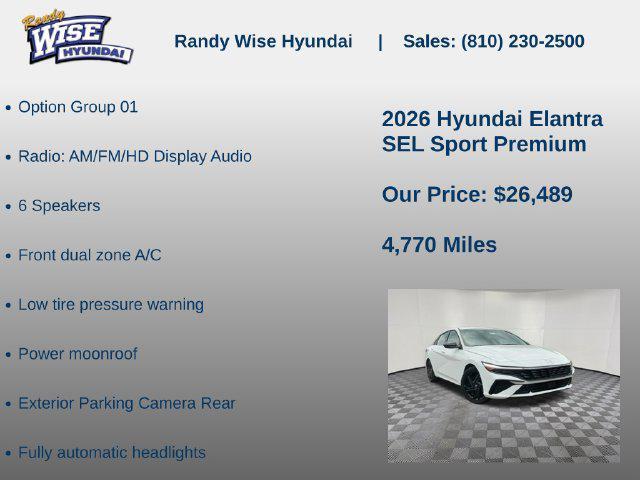 2026 Hyundai Elantra - $26,200