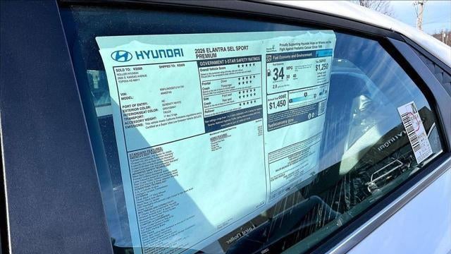 2026 Hyundai ELANTRA SEL Sport Premium