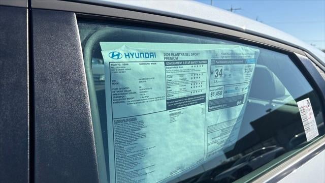 2026 Hyundai ELANTRA SEL Sport Premium