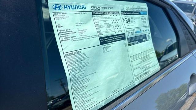 2026 Hyundai ELANTRA SEL Sport Premium