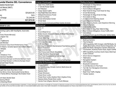 2025 Hyundai Elantra SEL Convenience 4DR Sedan