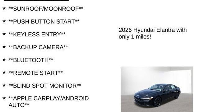 2026 Hyundai ELANTRA SEL Sport Premium